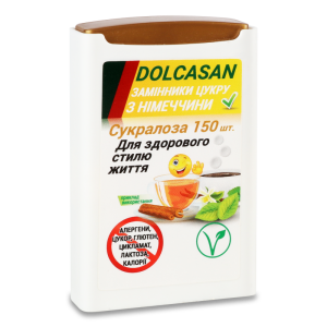 Замінник цукру DOLCASAN (на основі Сукралози), 150 табл.