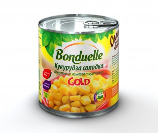 3083680025881 Кукурудза солодка (GOLD) Bonduelle, жб, 340 г A